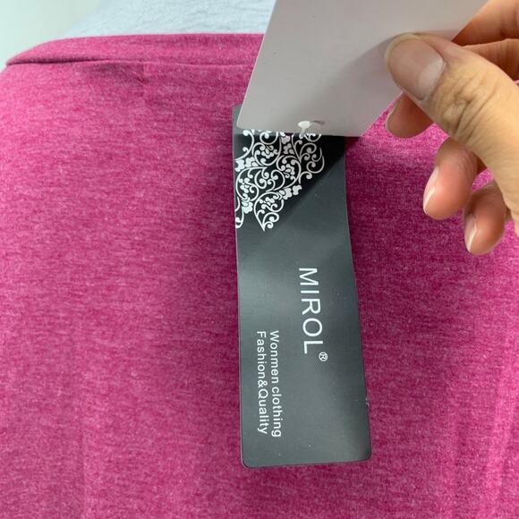 Mirol Tank Top Womens S Small Geranium Crew Neck Chest Pocket Sleeveless Stretch - Picture 7 of 12